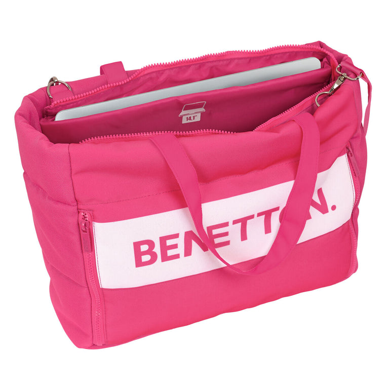 Benetton Raspberry Fuchsia Laptop-Aktentasche (54 x 31 x 17 cm)