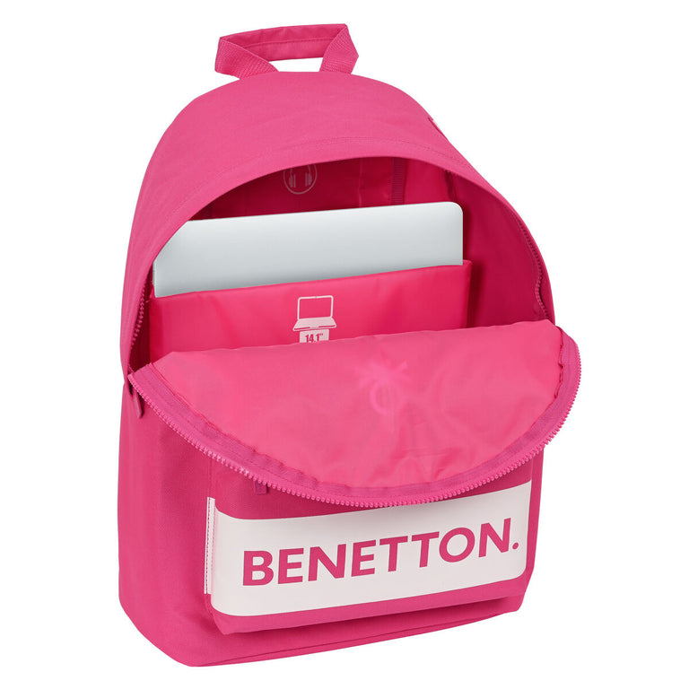 Laptop-Rucksack Benetton benetton Fuchsia (31 x 41 x 16 cm)