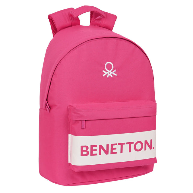 Mochila para Portátil Benetton  benetton  Fucsia (31 x 41 x 16 cm)