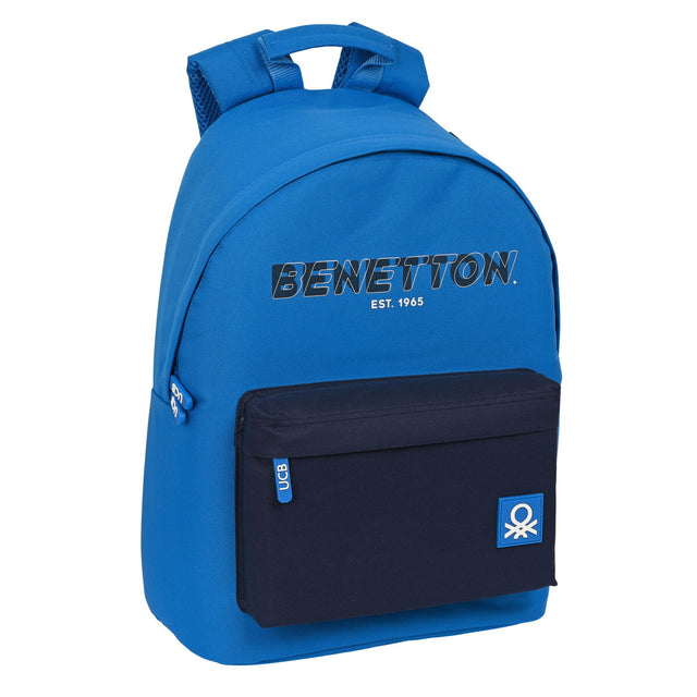 Mochila para Portátil Benetton  benetton  Azul (31 x 41 x 16 cm)