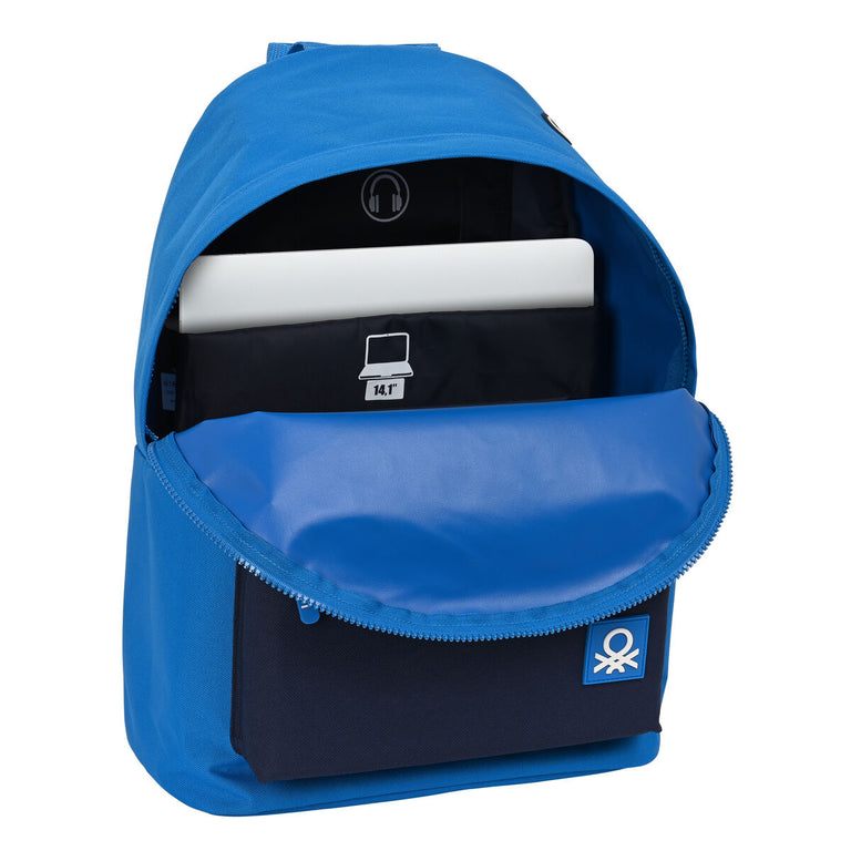 Laptop-Rucksack Benetton benetton Blau (31 x 41 x 16 cm)