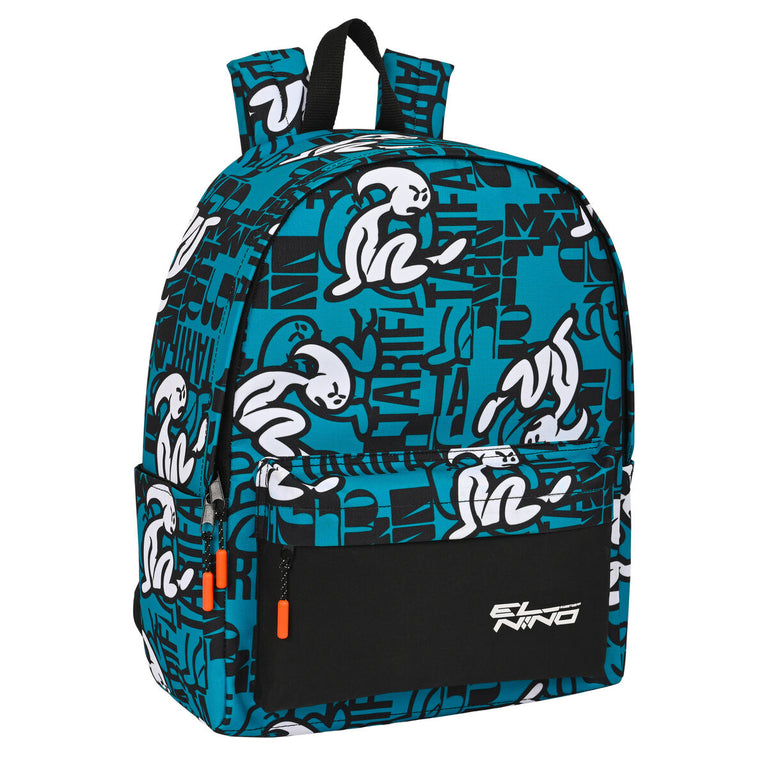 Laptop-Rucksack El Niño el Niño Schwarz Blau (31 x 40 x 16 cm)