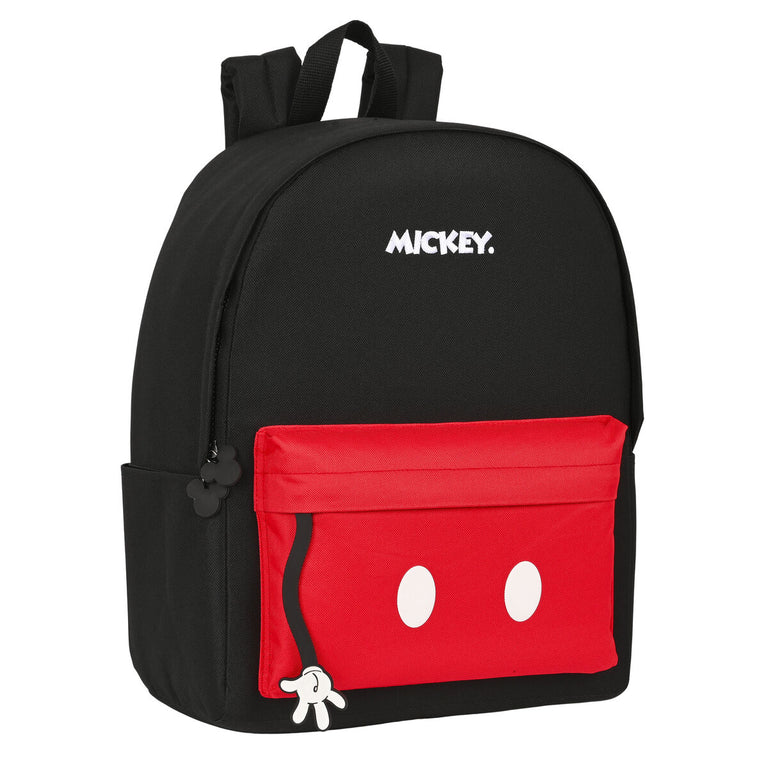 Laptop-Rucksack Mickey Mouse Clubhouse Mickey Mouse Rot Schwarz (31 x 40 x 16 cm)