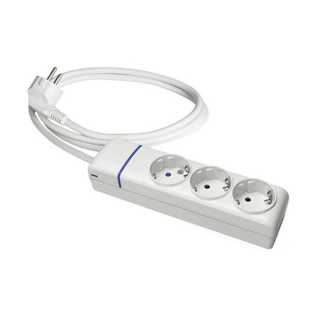 Regleta Enchufes 3 Tomas sin Interruptor Solera 8013p (1,5 m)