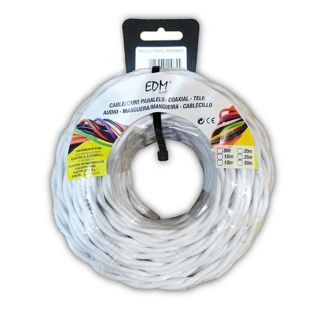 Cable de Interfaz Paralelo EDM 11987 Blanco 25 m 2 x 2,5 mm