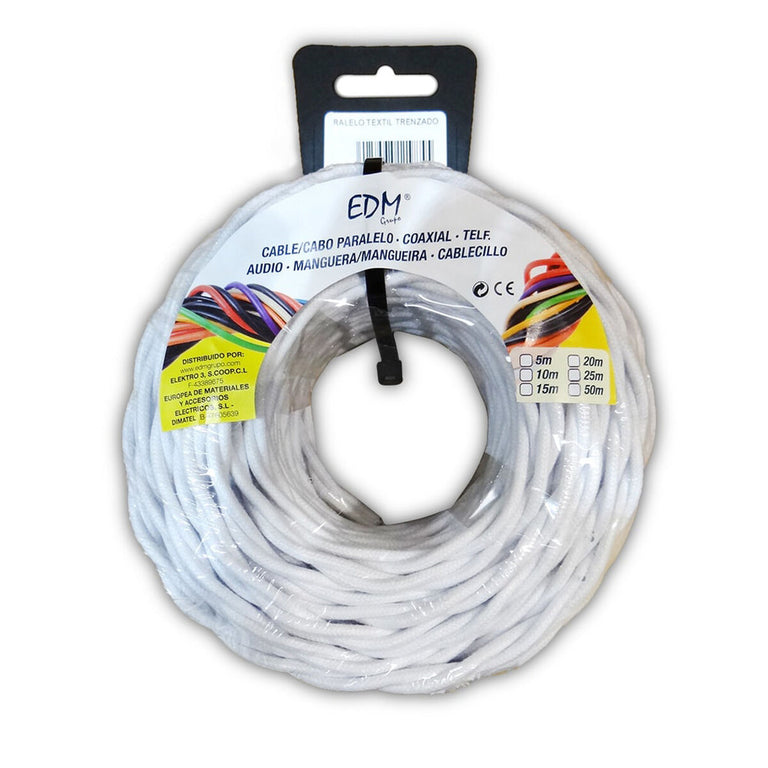 Cable de Interfaz Paralelo EDM 11990 Blanco 25 m 3 x 2,5 mm