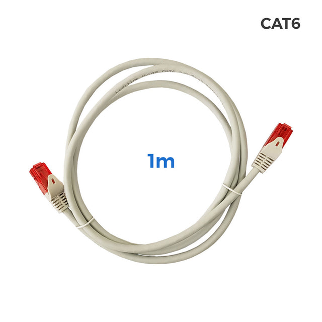 Cable de Red Rígido UTP Categoría 6 EDM Gris 1 m