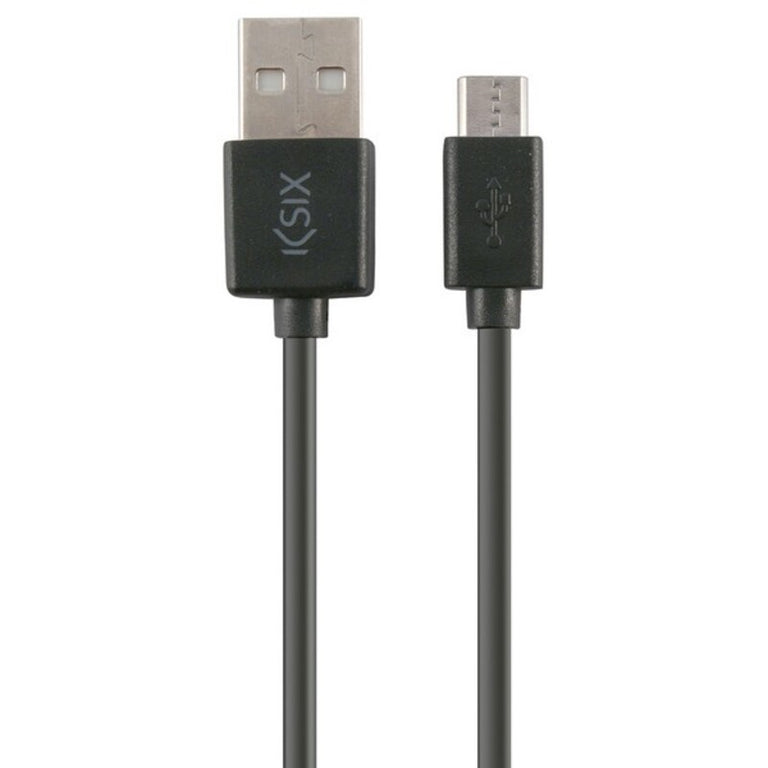 USB-auf-Micro-USB-Kontaktkabel, 1 m, Schwarz