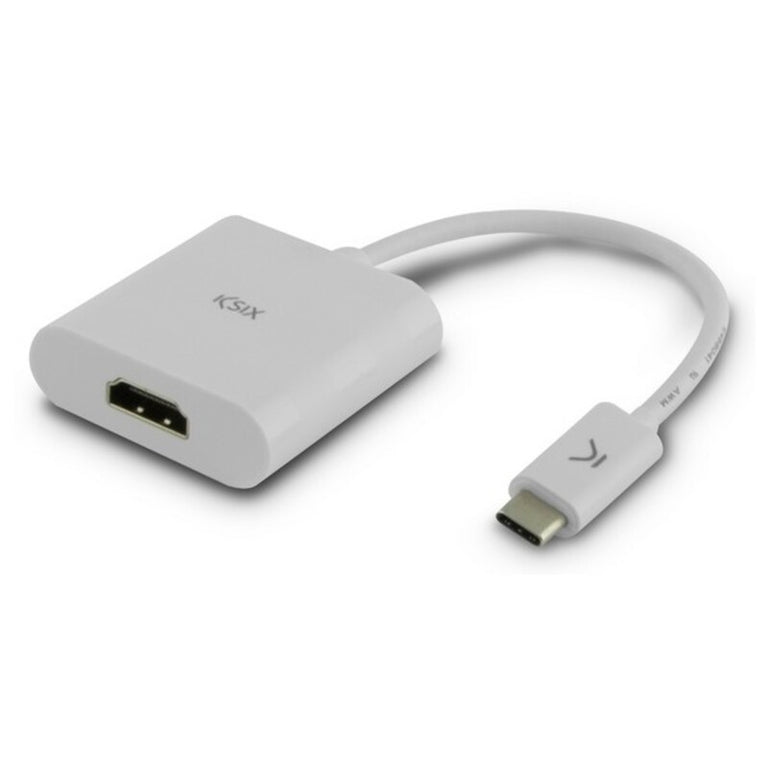 Adaptador USB C a HDMI KSIX Blanco