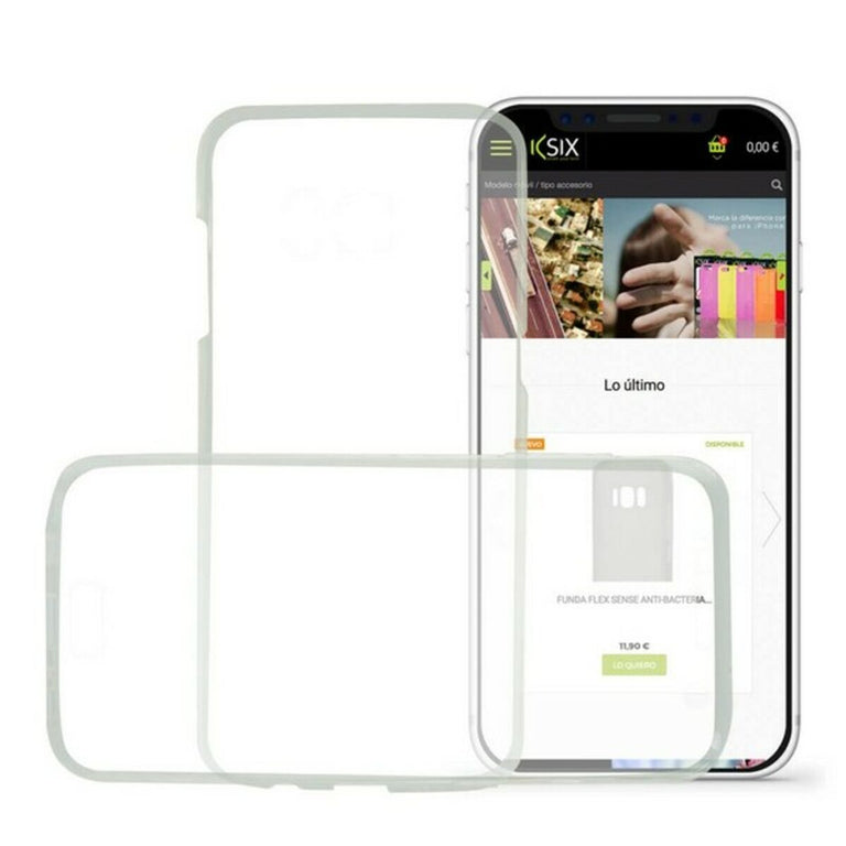 Funda para Móvil Iphone X KSIX Flex 360 (2 Pcs)