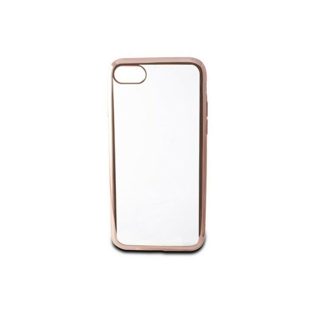 Handyhülle iPhone 7/8 Contact Flex Metall TPU Transparent Roségold Metallic