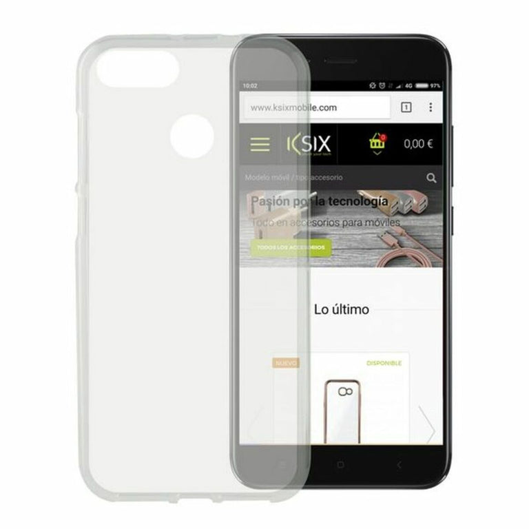 <transcy>Housse mobile Xiaomi Mi A1 KSIX Flex TPU Transparente</transcy>