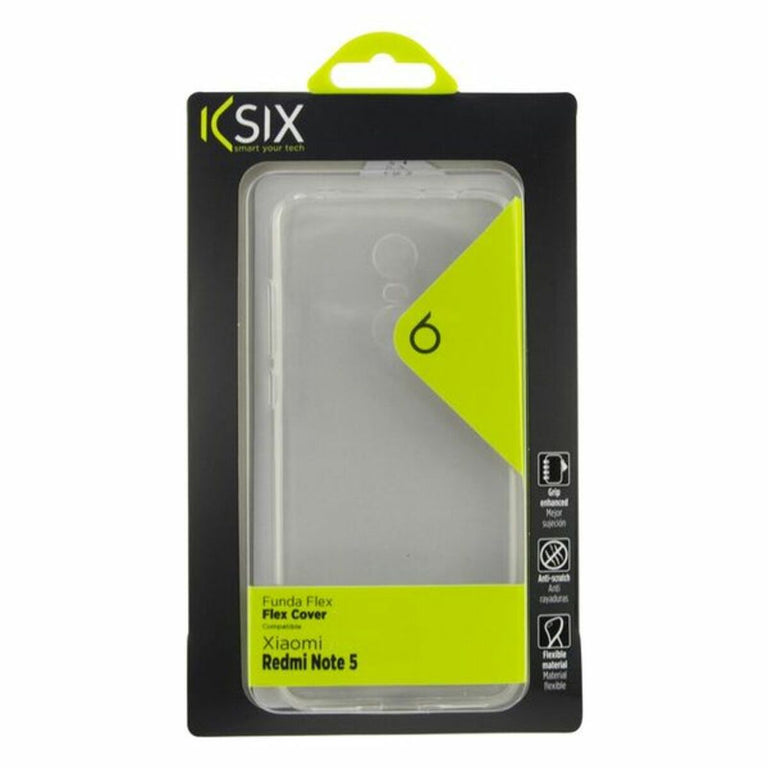 Funda para Móvil Xiaomi Redmi Note 5 KSIX Flex TPU Transparente