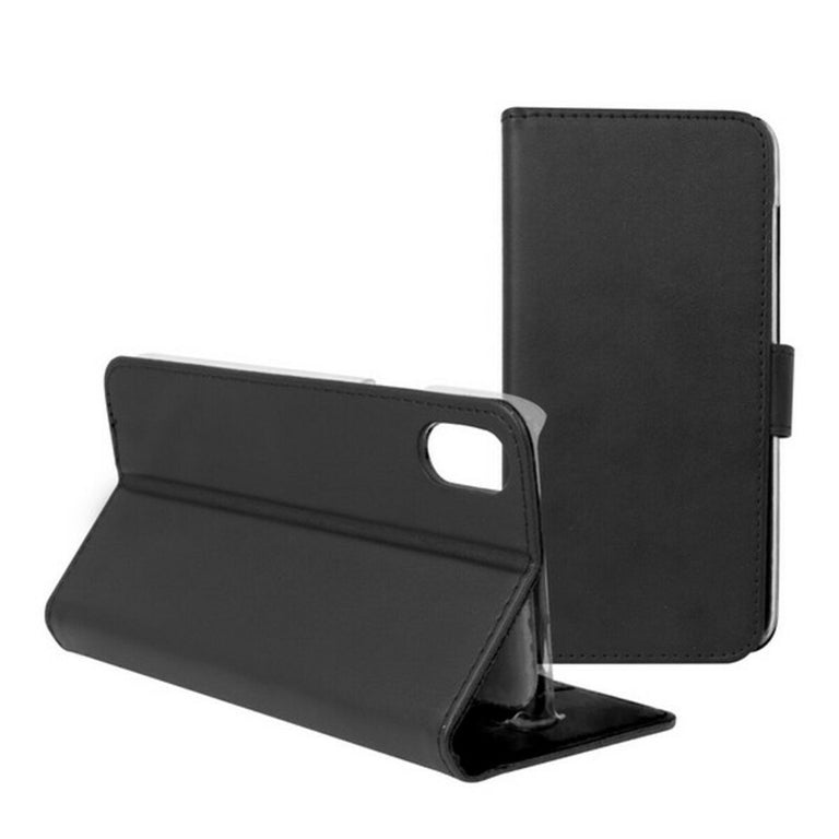 Funda para Móvil con Tapa Iphone X Contact Slim Negro Textil Policarbonato