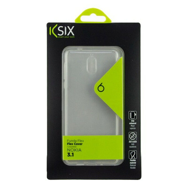 Funda para Móvil Nokia 3.1 KSIX Flex TPU Transparente