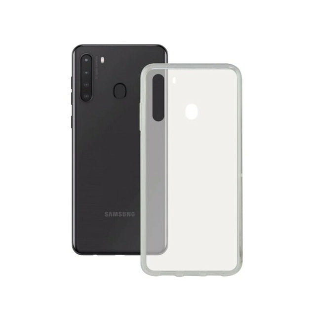 Funda para Móvil con Borde de TPU Samsung Galaxy A21 KSIX Flex