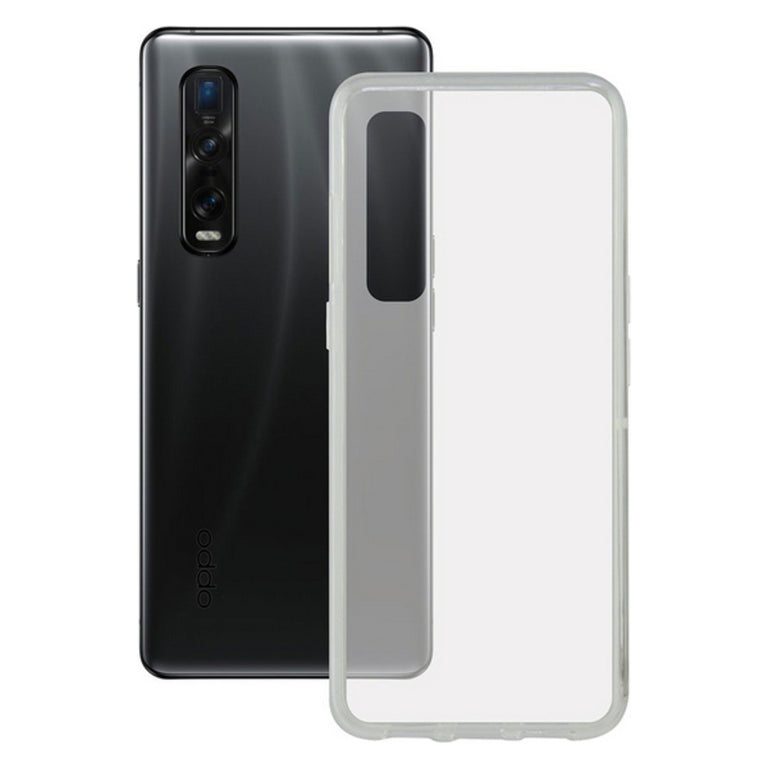 Funda para Móvil Oppo Find X2 Pro KSIX Flex TPU Transparente