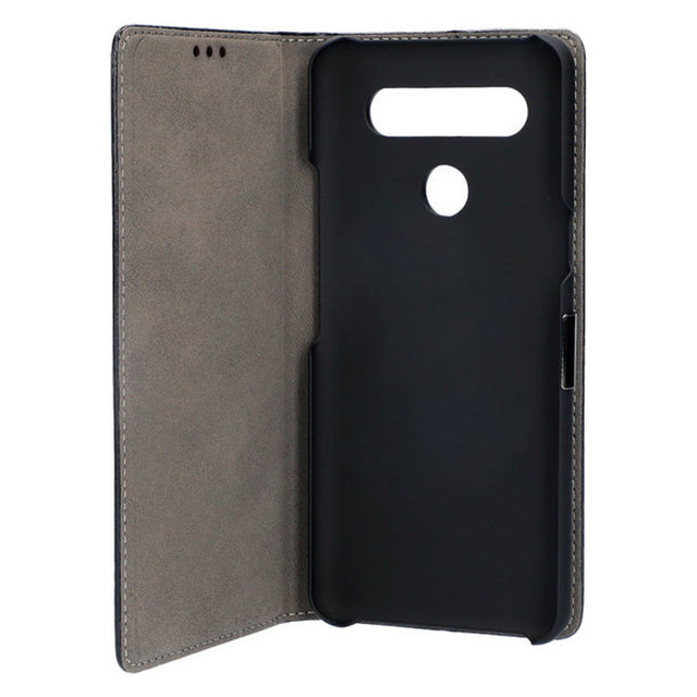 Funda Folio para Móvil LG K41S KSIX Standing Negro TPU Polipiel