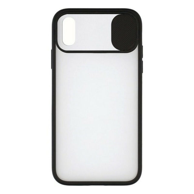 Funda para Móvil iPhone X/XS KSIX Duo Soft Cam Protect Negro