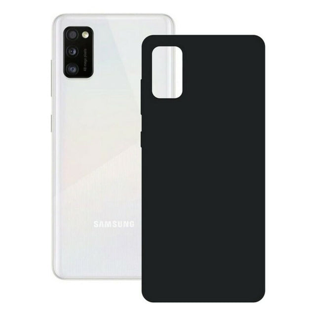 Funda para Móvil Samsung Galaxy A41 KSIX Silk Negro