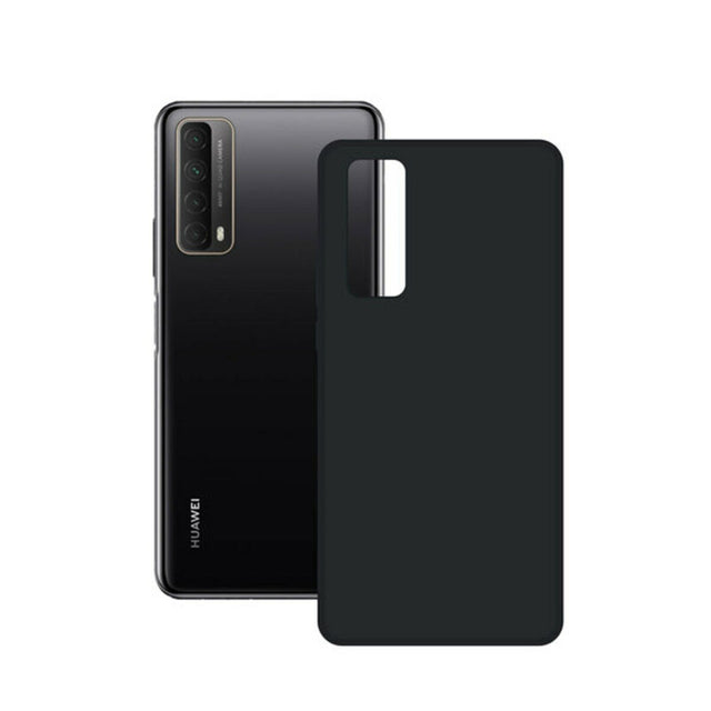 <transcy>Coque Mobile Huawei PSmart 2021 Contact Soie TPU Noir</transcy>