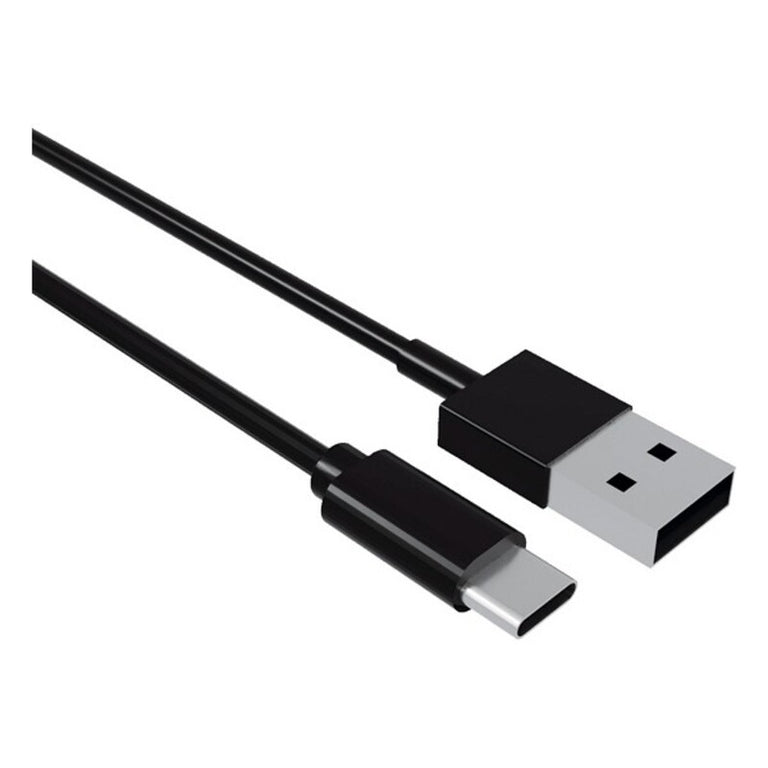 USB-A-auf-USB-C-Kontaktkabel (1 m), Schwarz