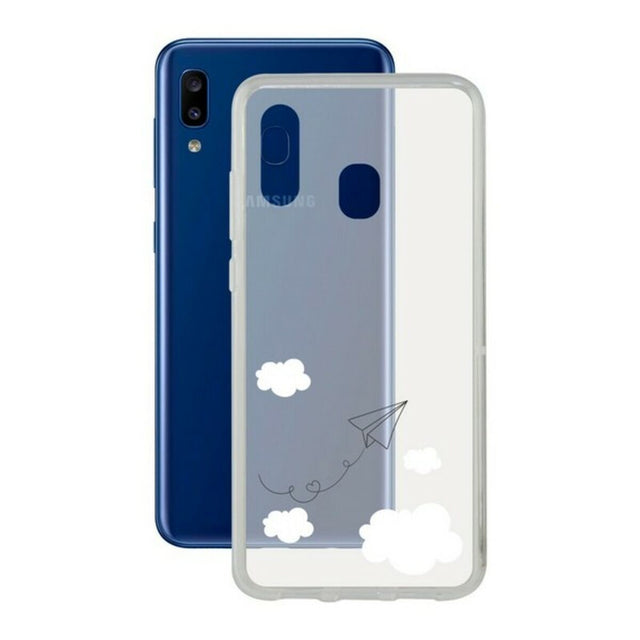 Funda para Móvil Samsung Galaxy A20 KSIX Flex TPU Transparente