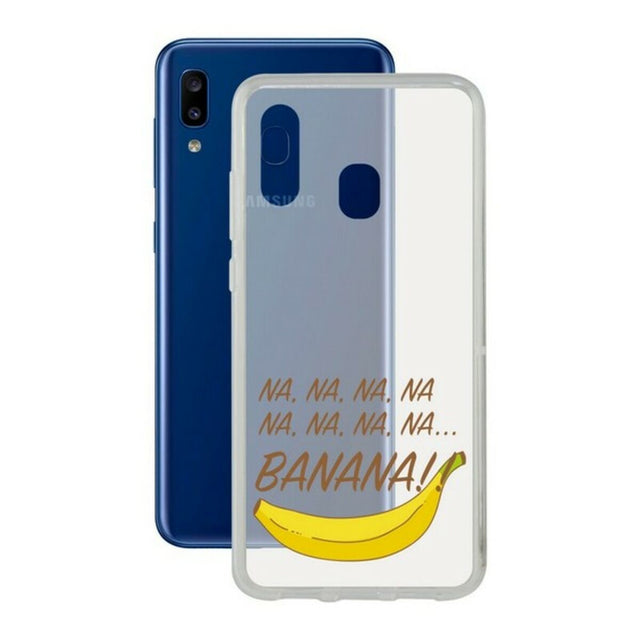 Funda para Móvil Samsung Galaxy A20 KSIX Flex Banana TPU