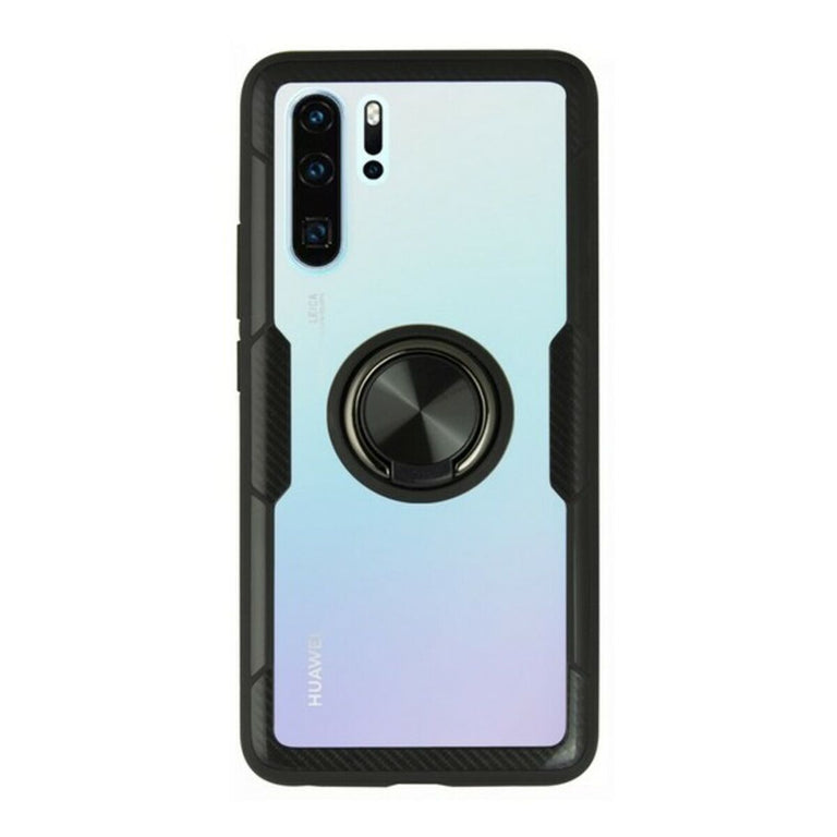 Carcasa con Anilla Huawei P30 Pro KSIX 360 Ring Negro