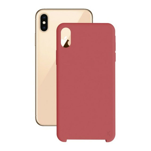 Funda para Móvil iPhone XS Max KSIX Soft Rojo