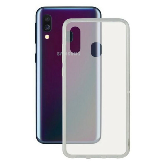 Funda para Móvil Galaxy A40 KSIX Flex Transparente