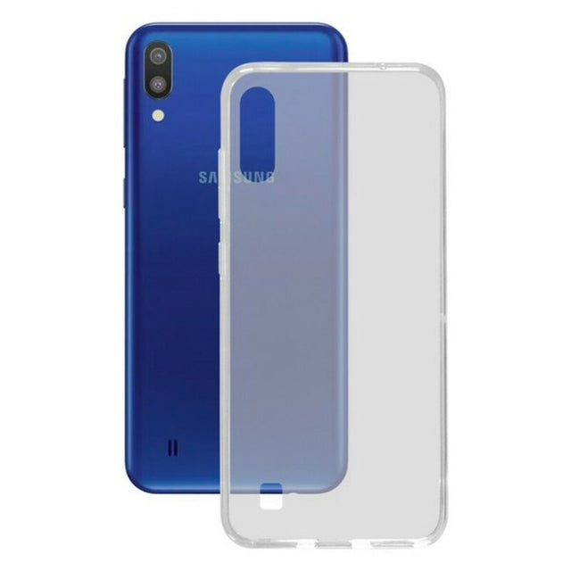 Funda para Móvil Samsung Galaxy M10 KSIX Flex TPU Transparente Flexible