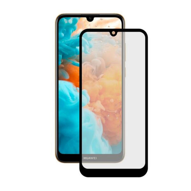 Protector de Pantalla Cristal Templado para Móvil Huawei Y6 2019 KSIX Extreme 2.5D Negro