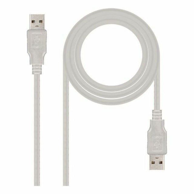 USB-Kabel NANOCABLE 10.01.0302 Beige 1 m