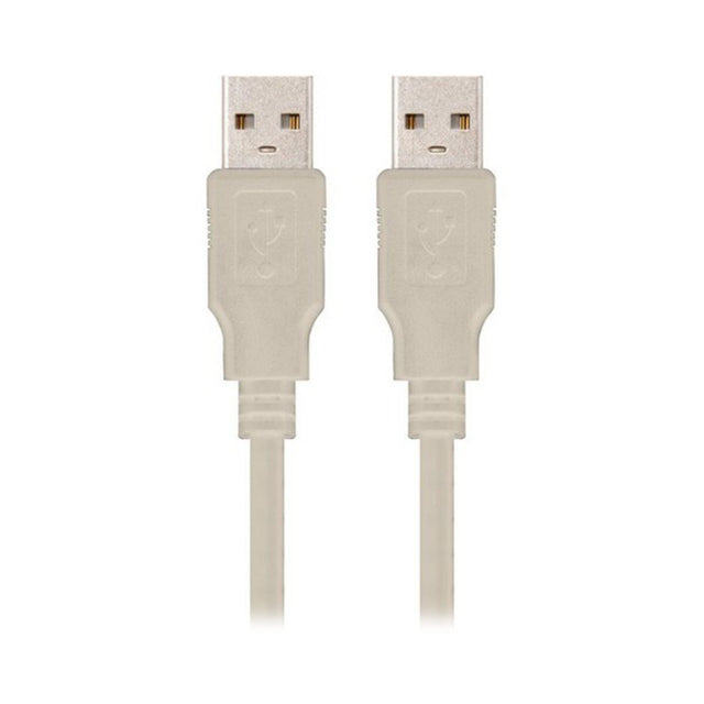 USB 2.0-Kabel NANOCABLE 10.01.0303 Beige (2 m)