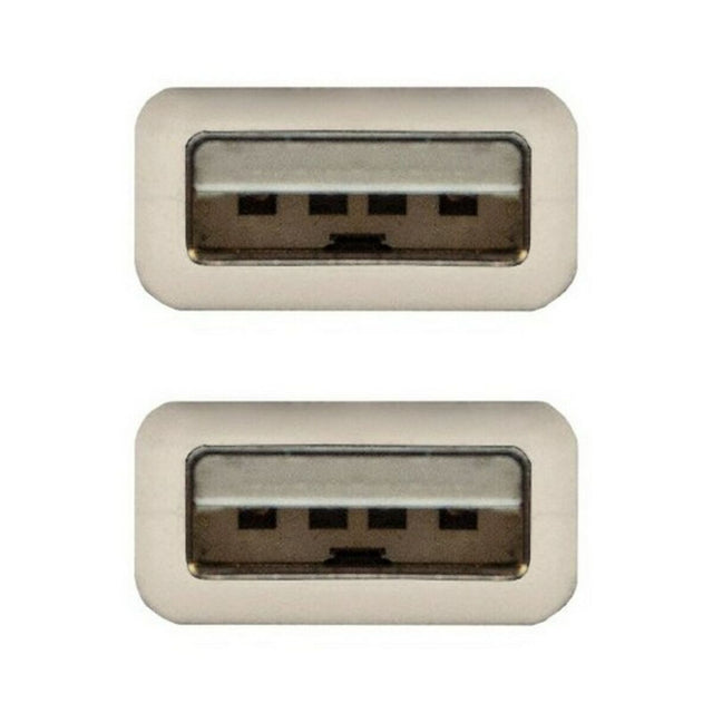 USB 2.0-Kabel NANOCABLE 10.01.0303 Beige (2 m)