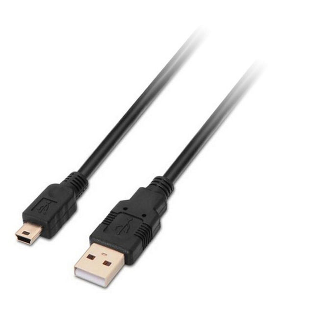 Kabel USB 2.0 A auf Mini USB B NANOCABLE 10.01.0402 1,8 m Schwarz