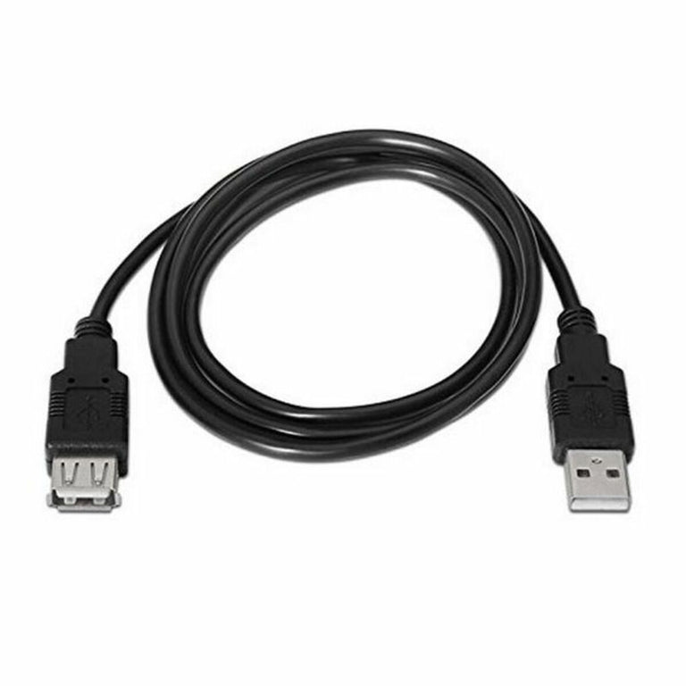 Verlängerungskabel NANOCABLE 10.01.0203-BK 1,8 m USB Buchse Stecker Schwarz