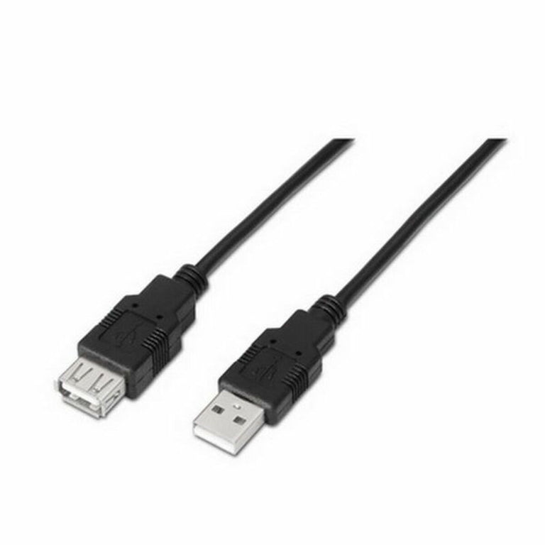 Verlängerungskabel NANOCABLE 10.01.0203-BK 1,8 m USB Buchse Stecker Schwarz