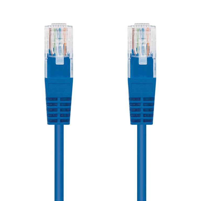 Latiguillo Categoría 6 UTP NANOCABLE CABLE RED LATIGUILLO RJ45 CAT.6 UTP AWG24, AZUL, 0.5 M