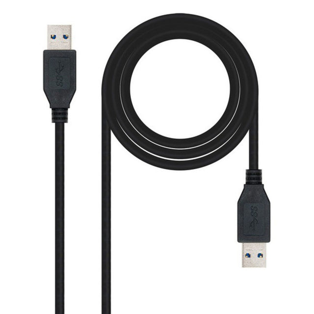 USB 3.0 A auf USB A NANOCABLE-Kabel 10.01.1002BK Schwarz