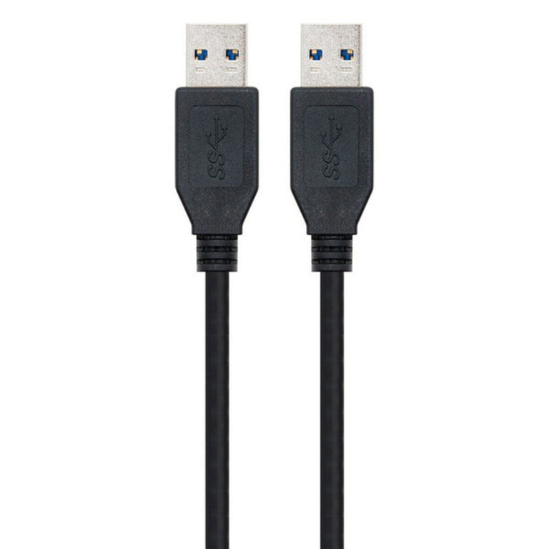 Cable USB 3.0 A a USB A NANOCABLE 10.01.1002BK Negro