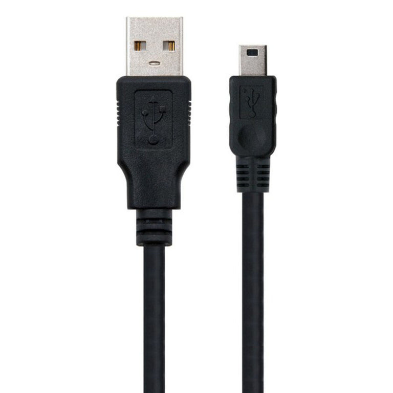 Cable USB 2.0 A a Mini USB B NANOCABLE 10.01.0403 3 m Negro