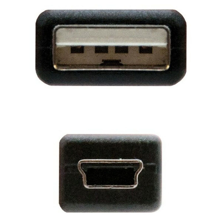 Cable USB 2.0 A a Mini USB B NANOCABLE 10.01.0403 3 m Negro