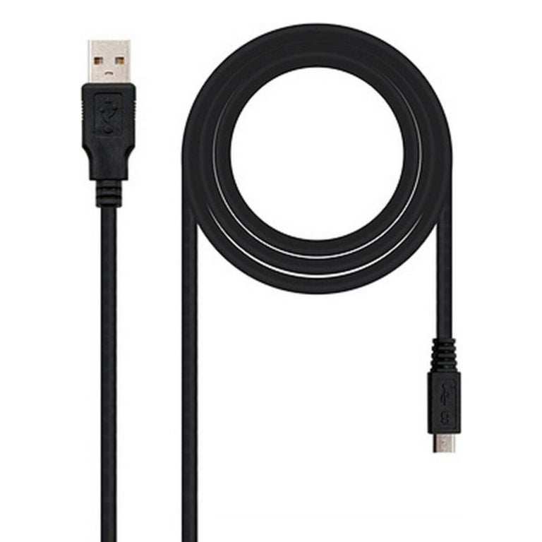 Cable USB 2.0 A a Micro USB B NANOCABLE 10.01.0500 Negro