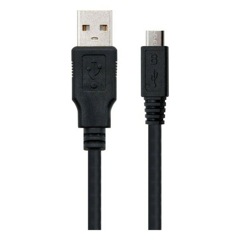 Cable USB 2.0 A a Micro USB B NANOCABLE 10.01.0500 Negro