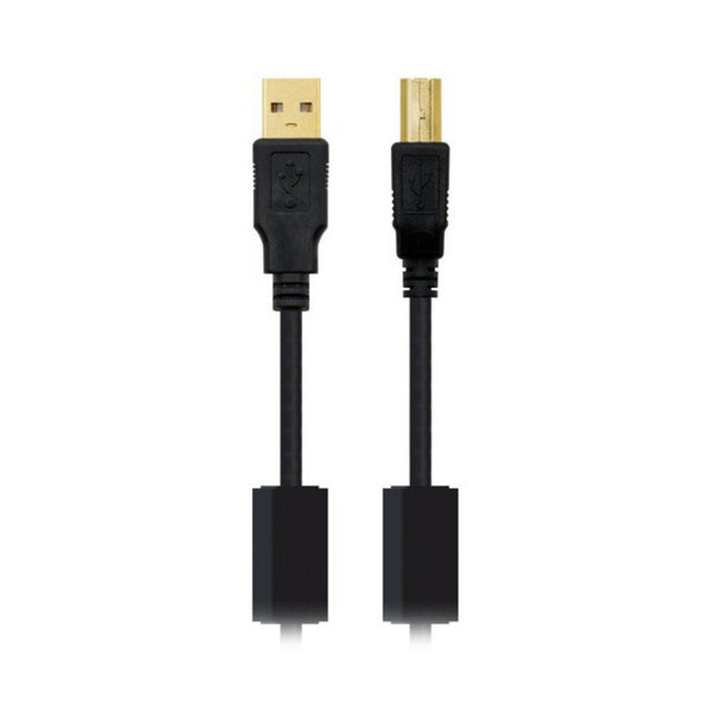 Kabel USB 2.0 A auf USB B NANOCABLE 10.01.120 Schwarz