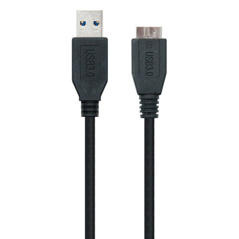 Kabel USB 3.0 A auf Micro USB B NANOCABLE 10.01.110-BK Schwarz