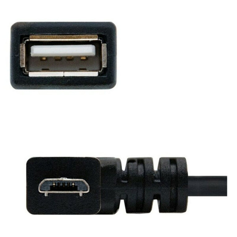 Kabel USB 2.0 A auf USB B NANOCABLE 10.01.3600 15 cm männlich/weiblich schwarz