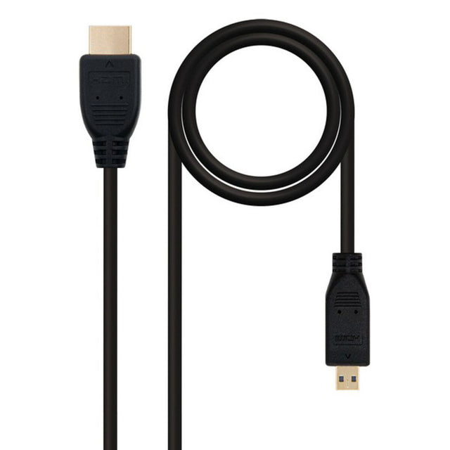 Micro-HDMI-Kabel NANOCABLE 10.15.3502 1,8 m Schwarz